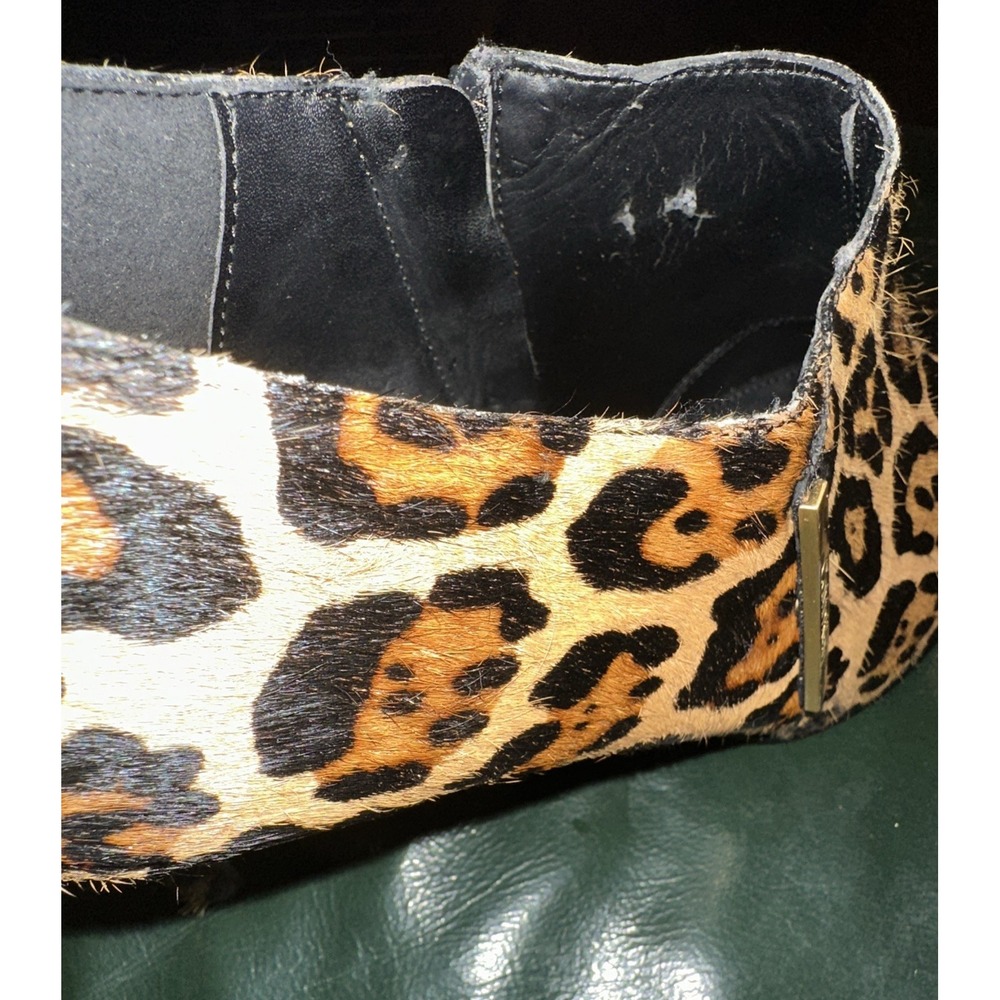 Calvin Klein Calflhair Leather Leopard Stiletto Heel Ankle Boots Women's‎ 10 - Picture 8 of 8